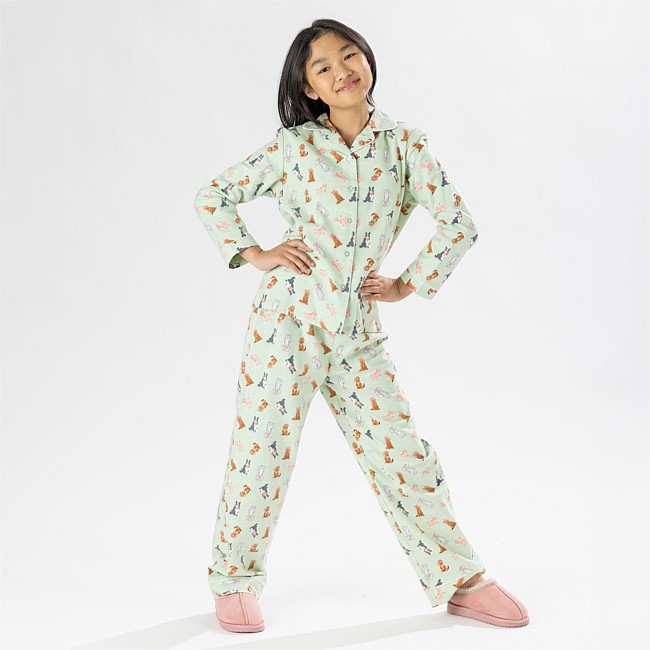 bb&b Sleep Kids Dog Flannelette PJ Set bb&b Sleep Kids Dog Flannelette PJ Set