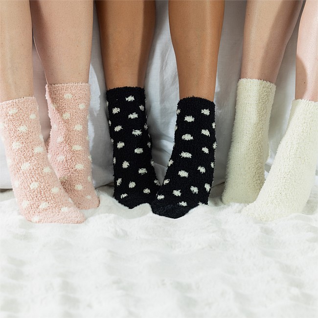 bb&b Classic 3 Pack Spot Bed Socks bb&b Classic 3 Pack Spot Bed Socks