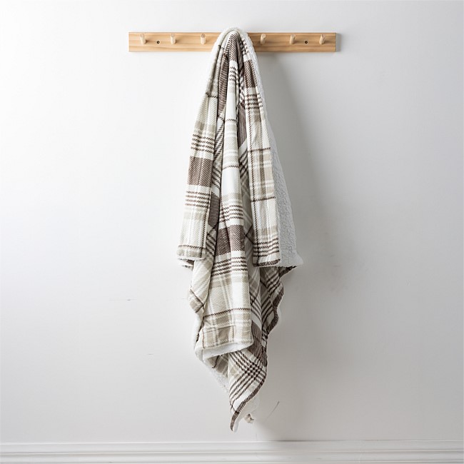 Home Co. Avril Sherpa Throw Natural 