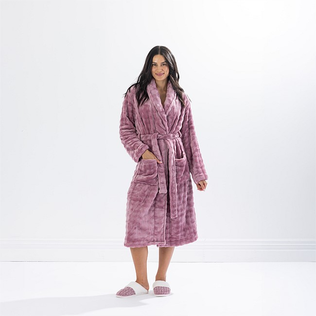 Solace Cody Texture 3/4 Length Bathrobe