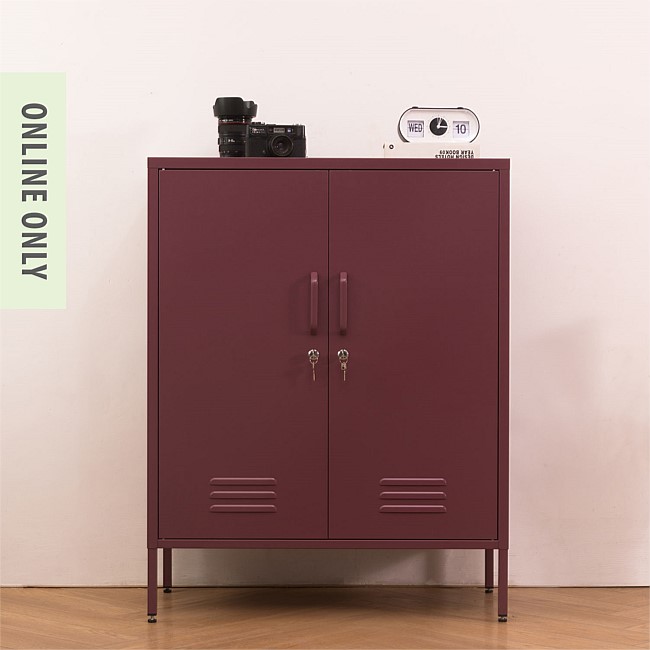 Design Republique Mila Sideboard Locker Plum Design Republique Mila Sideboard Locker Plum
