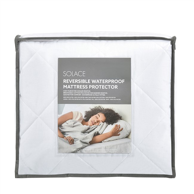 Solace Reversible Waterproof Mattress Protector Solace Reversible Waterproof Mattress Protector