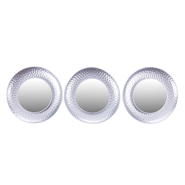 Home Co. Nador 3 Piece Mirror Set Silver 
