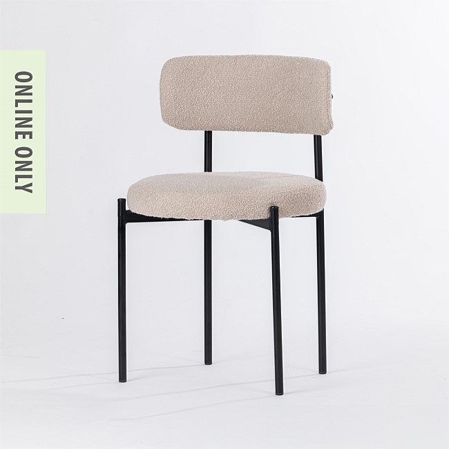 Design Republique Aria Boucle Dining Chair Taupe