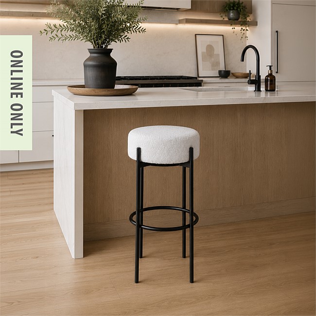 Design Republique Aria Boucle Counter Stool Silver Design Republique Aria Boucle Counter Stool Silver