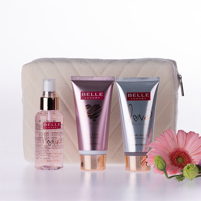 Belle luxury All For Love Cosmetic Bag Gift Set Belle luxury All For Love Cosmetic Bag Gift Set