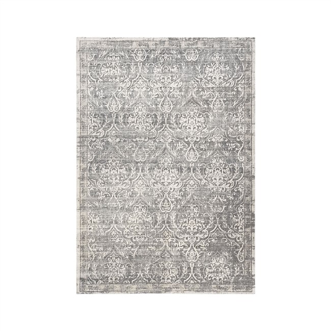 Gracious Living Devon Rug Silver 120 x 180cm Gracious Living Devon Rug Silver 120 x 180cm