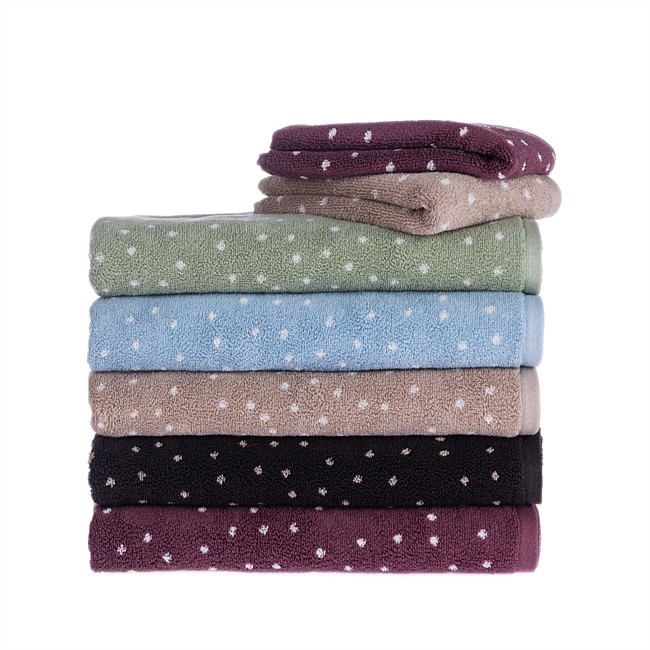 Gracious Living Polka Dot Bath Towel 500gsm 