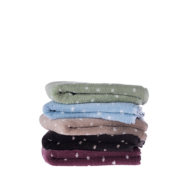Gracious Living Polka Dot Hand Towel 500gsm 
