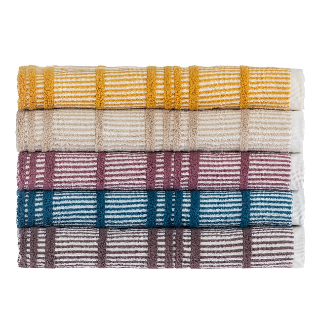 Fieldcrest Monisa Stripe Bath Sheet 530gsm