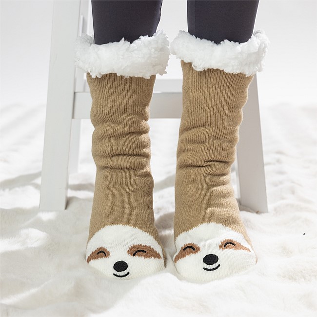 bb&b Kids Sherpa Lined Sloth Kids Socks bb&b Kids Sherpa Lined Sloth Kids Socks
