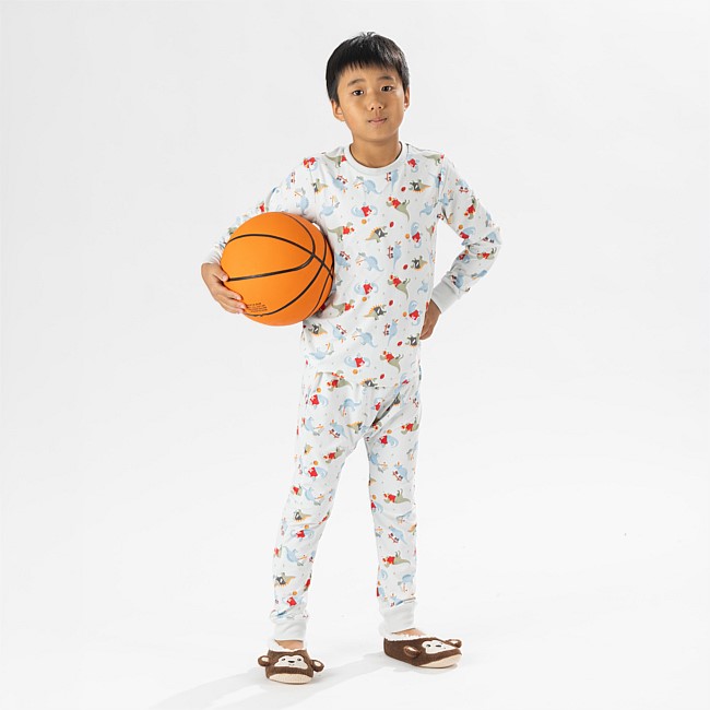 bb&b Sleep Kids Dino Sport Knit PJ Twosie