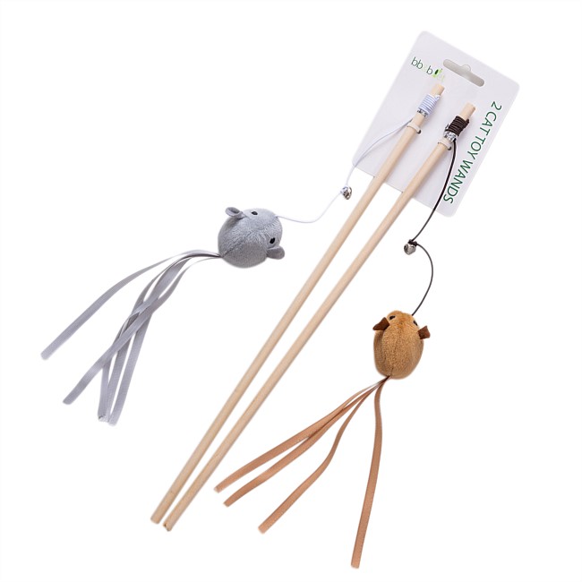bb&b Pets Cat Toy Wand S/2 bb&b Pets Cat Toy Wand S/2