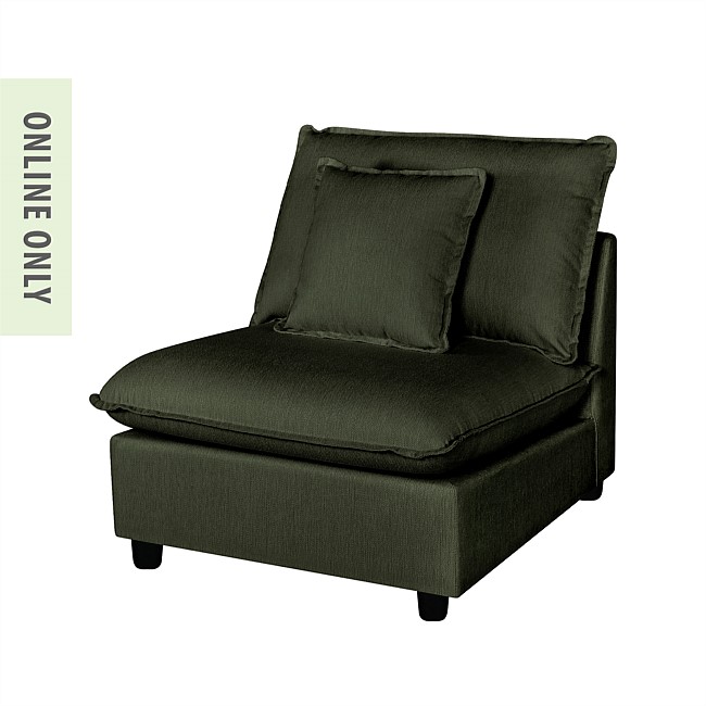 Design Republique Oakley Modular Armless Chair Moss