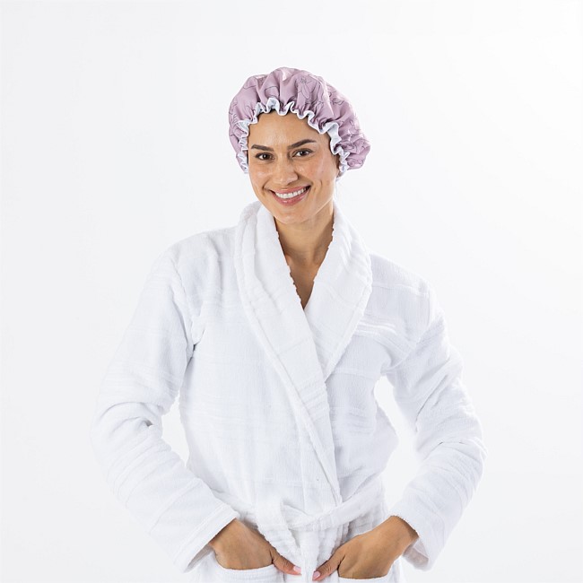 Grace & Gild Celine Double Layer Shower Cap Pink 