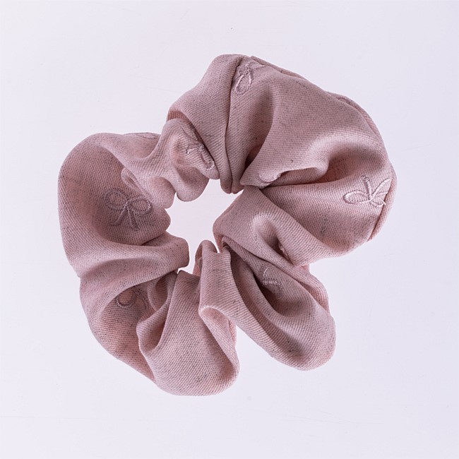 Grace & Gild Tinah Embroidered Scrunchie Bows Grace & Gild Tinah Embroidered Scrunchie Bows