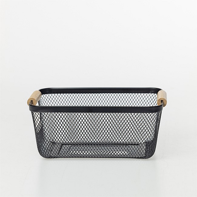 Home Co. Cassius Bathroom Storage Basket Black Home Co. Cassius Bathroom Storage Basket Black