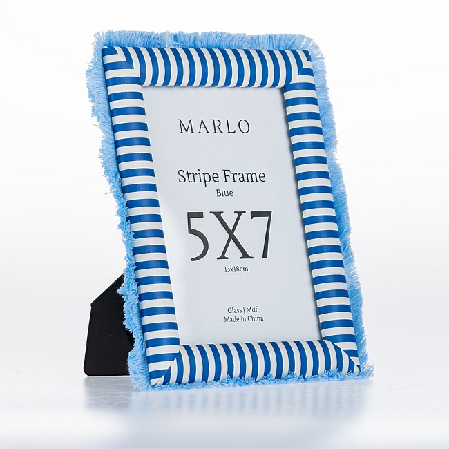 Marlo Stripe Frame Blue Marlo Stripe Frame Blue