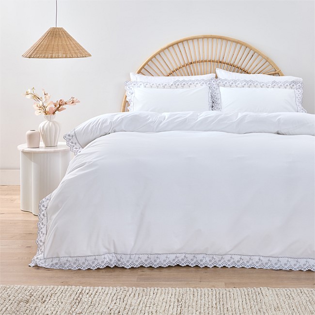 Gracious Living Grace Cotton Duvet Cover Set