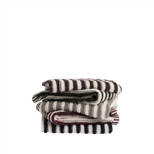 Fieldcrest Remmy Stripe Face Cloth 500gsm 