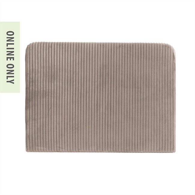 Design Republique Taupe Pleated Velvet Headboard King/Super King