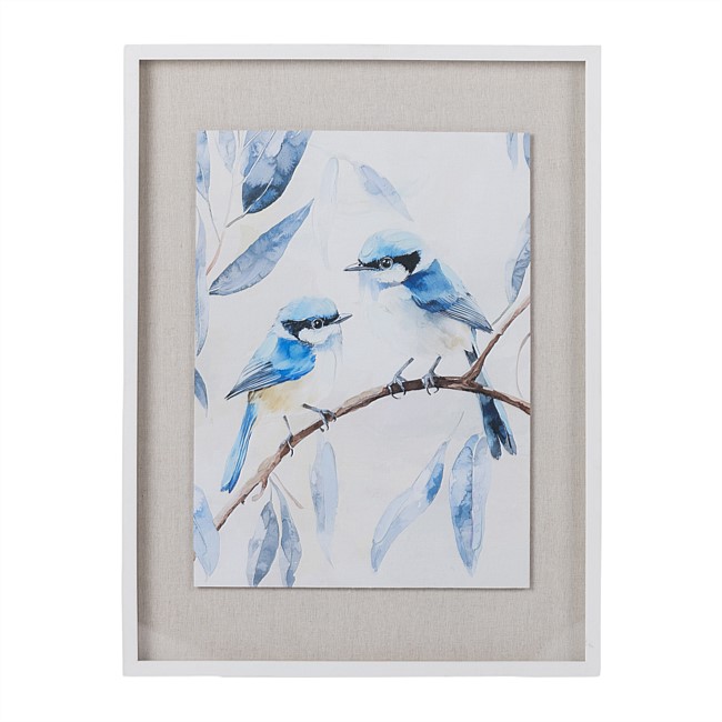 Design Republique Framed Fabric Wall Art Birds