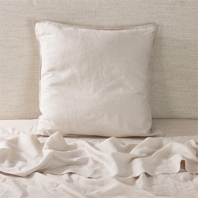 Ecoanthology 100% French Flax Linen European Pillowcase 