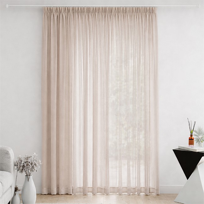 Home Essentials Celine Sheer Curtain Stone Home Essentials Celine Sheer Curtain Stone