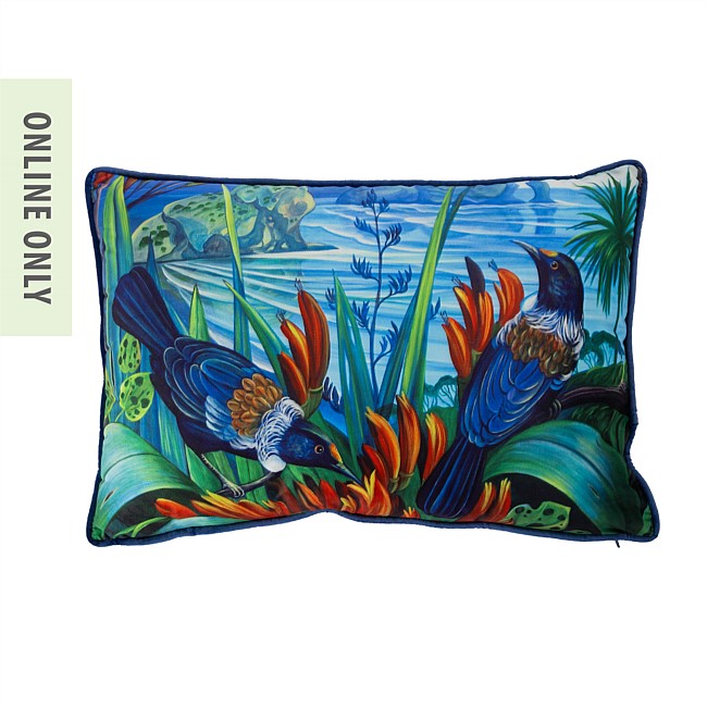 Design Plus Kiwiana Velvet Breakfast Cushion Piha North