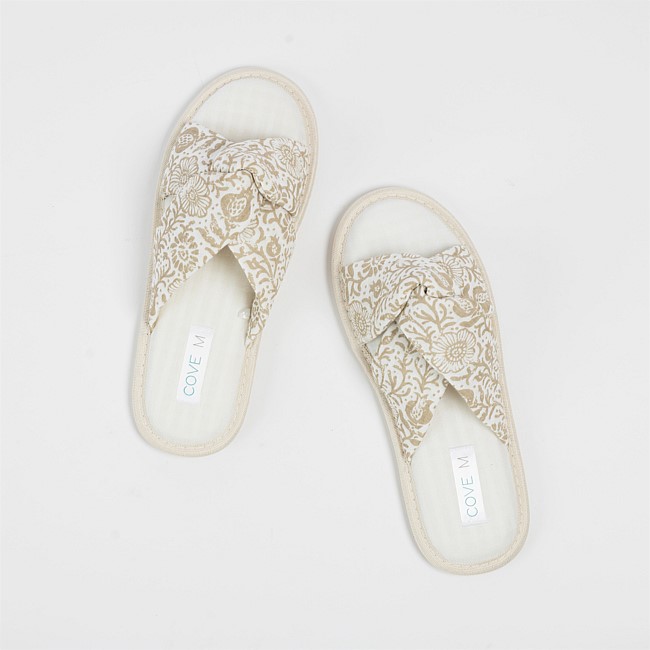 Cove Mya Natural Cross Over Slipper