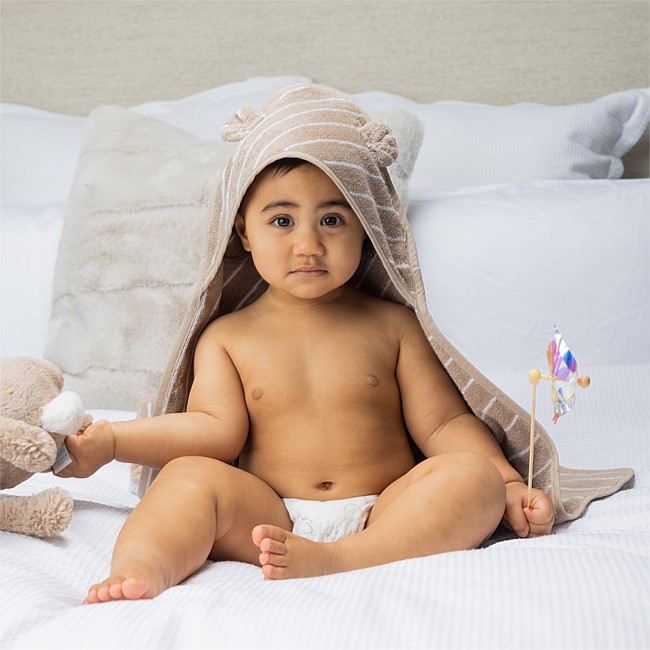 bb&b Kids Bear Stripe Hooded Towel bb&b Kids Bear Stripe Hooded Towel