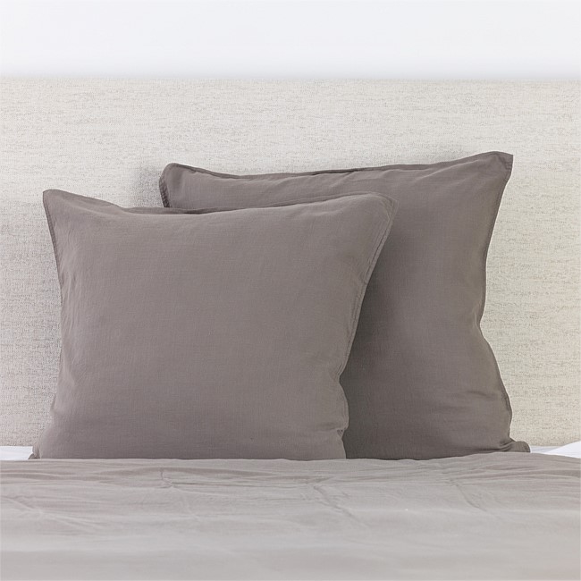 Cove Linen Look 100% Cotton Euro Pillowcase 2 Pack Cove Linen Look 100% Cotton Euro Pillowcase 2 Pack