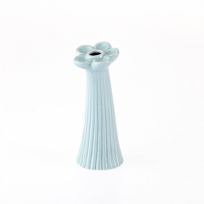Marlo Kayla Tall Petal Vase Blue