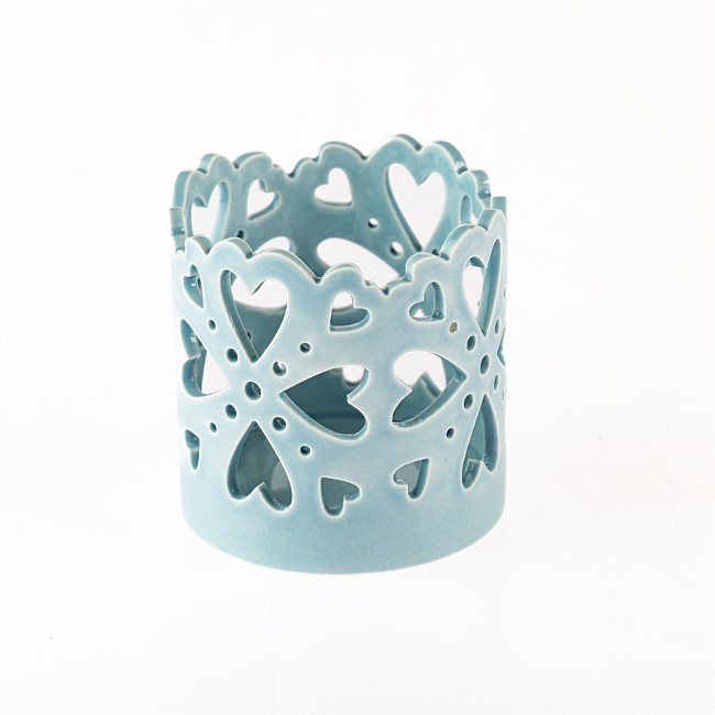 Marlo Kayla Blue Tea Light Holder Marlo Kayla Blue Tea Light Holder
