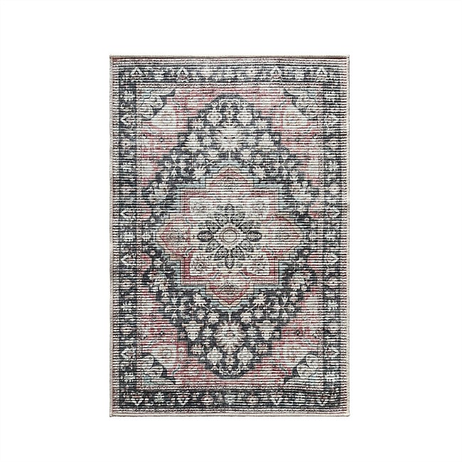 Home Co. Soft Ribbed Riley Rug Brick 120 x 180cm Home Co. Soft Ribbed Riley Rug Brick 120 x 180cm