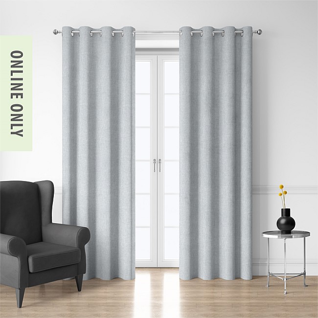 Style Co. Luma Block Out Eyelet Curtain Pair Silver Style Co. Luma Block Out Eyelet Curtain Pair Silver