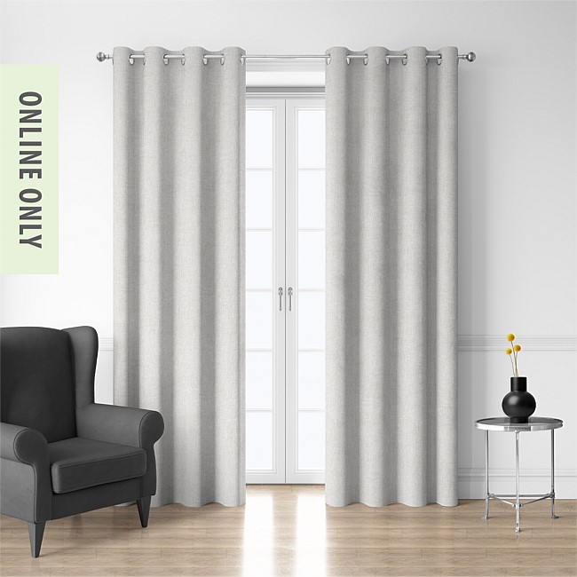Style Co. Luma Block Out Eyelet Curtain Pair Linen Style Co. Luma Block Out Eyelet Curtain Pair Linen