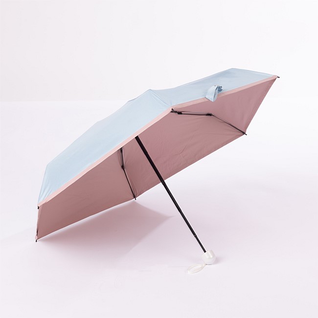 Design Plus Blue Beau 6 Rib Mini Umbrella