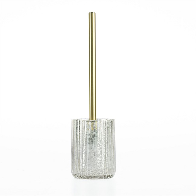 Design Republique Raya Gold Glass Toilet Brush Holder