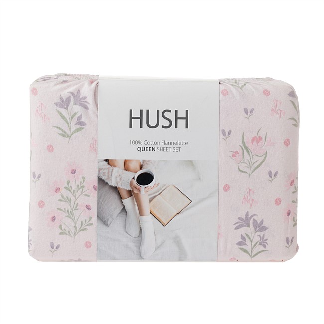 Hush Floral Flannelette Sheet Set Hush Floral Flannelette Sheet Set