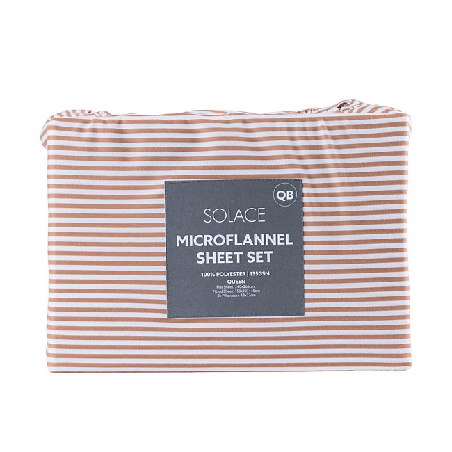 Solace Stripe Microflannel Sheet Set 