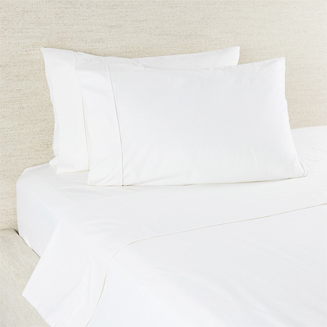 Hush Plain White Flat Flannelette Sheet Hush Plain White Flat Flannelette Sheet