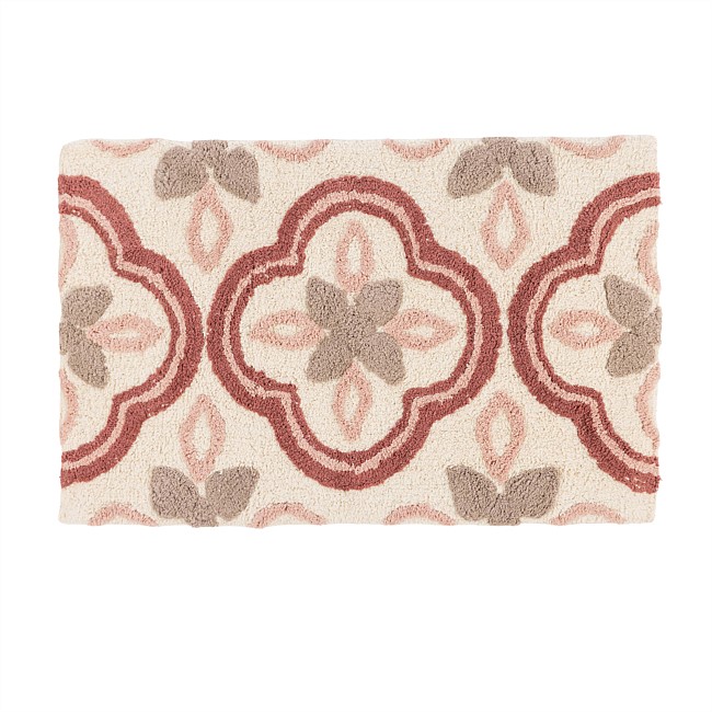 Design Republique Abbey Floral Tile Bathmat