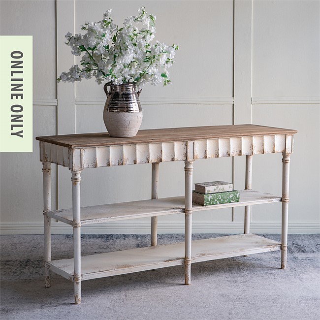 Gracious Living Lily Distressed Console Table Gracious Living Lily Distressed Console Table