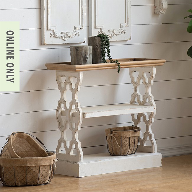 Gracious Living Lily 2 Tier Console Table