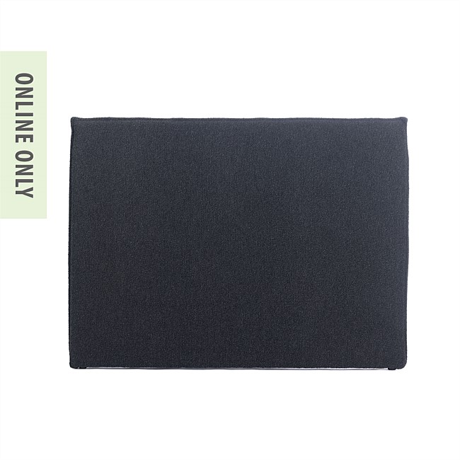 Design Republique Andie Boucle Headboard Black Queen 