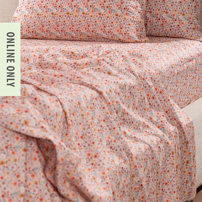 Marlo Mia Floral Flat Sheet Marlo Mia Floral Flat Sheet