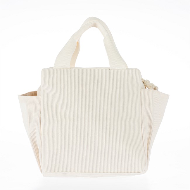 Home Co. Lucy Corduroy Lunch Tote Cream Home Co. Lucy Corduroy Lunch Tote Cream