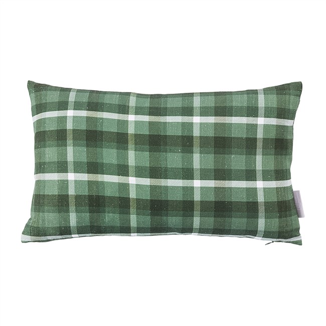 Design Republique Green Check Cushion 