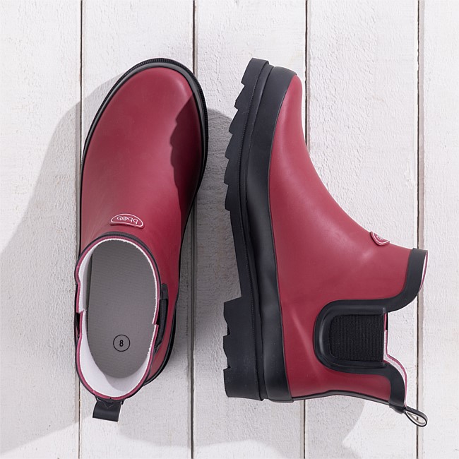 Outsidings Rose Dip Plum Ankle Gumboot 